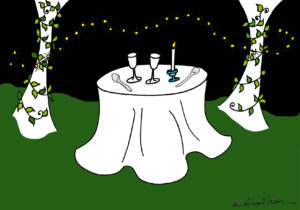 Garden Party illustration ©2011 Aliza Wiseman All Rights Reserved